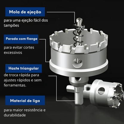 Kit de Furação de Alta Precisão para Metal