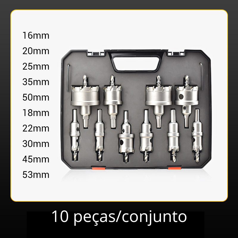 Kit de Furação de Alta Precisão para Metal