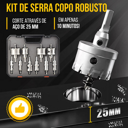 Kit de Furação de Alta Precisão para Metal